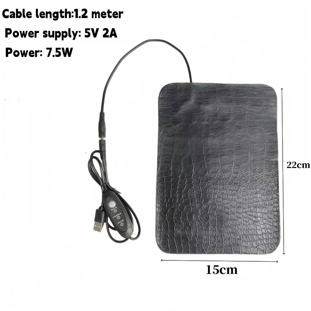 

Грілка для домашніх тварин Тераріум Рептилії Тепловий килимок USB Електрична ковдра Обігрівач Теплий килимок Регульований терморегулятор Килимок для інкубатора