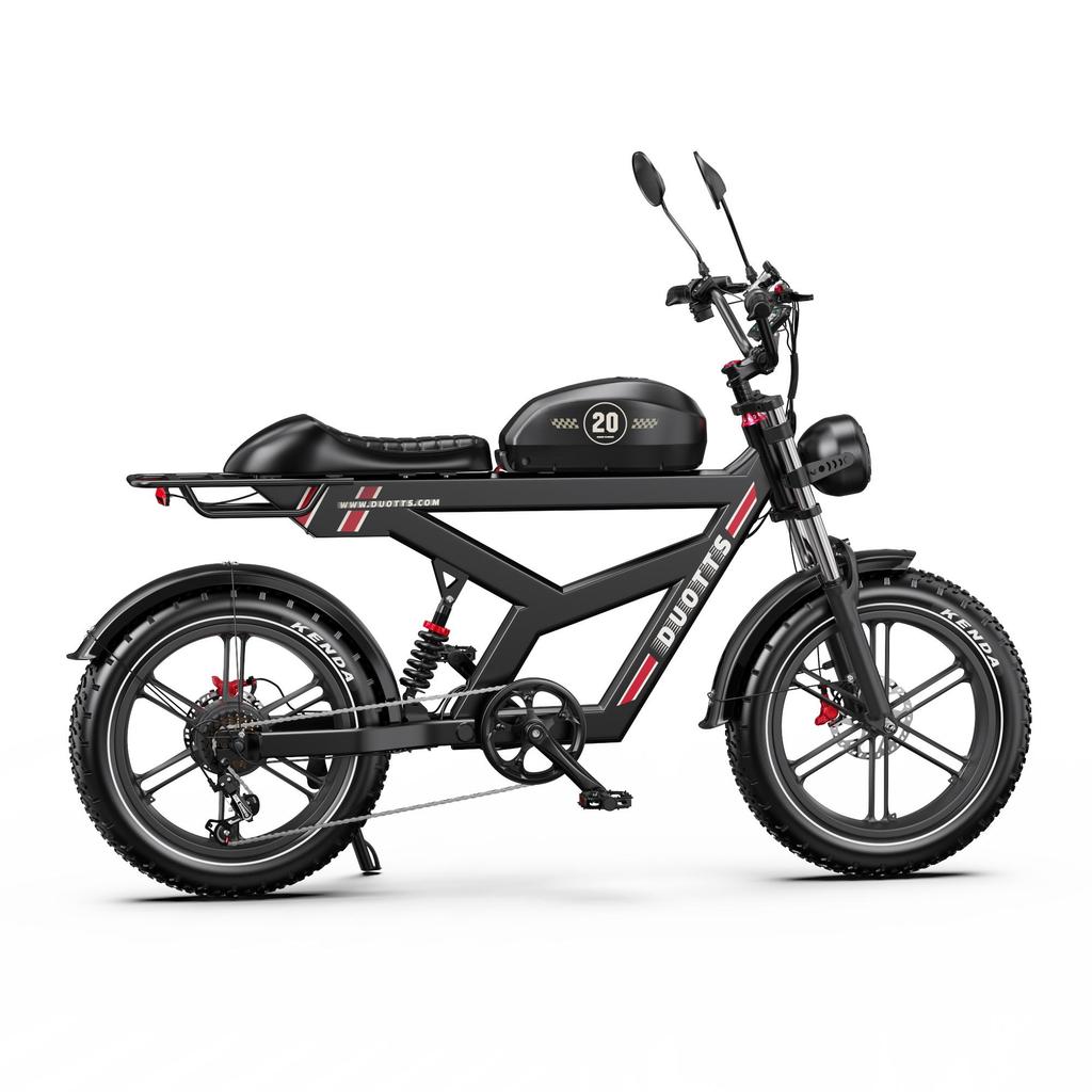 DUOTTS F20 E-Mountain Bike 52V72AH Battery 750W Motor All-Terrain Adult Electric Bicycle 20 Inch Fat Tires Electric Bike