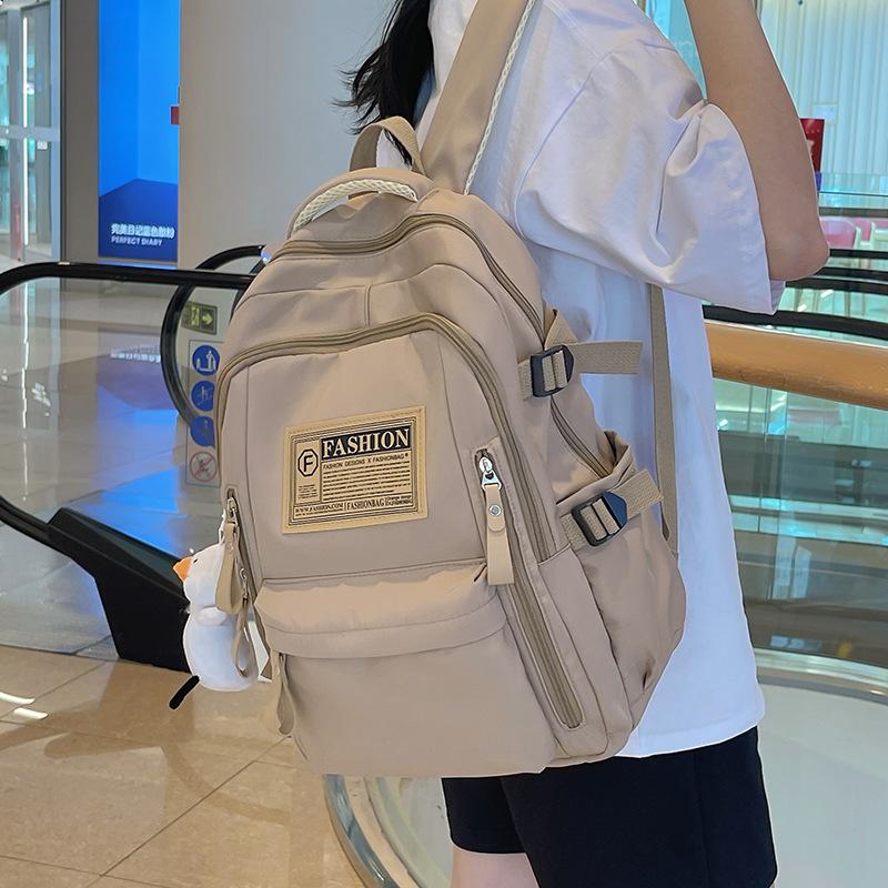 School Bag, Korean Version for Junior High School Students, New , Simple, Fashionable and Large-capacity College Students, Women's Backpack, Backpack.
