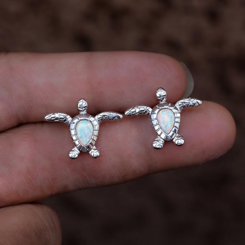Fashion commuter marine animals turtle stud earrings