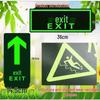 Leuchtendes PVC Notausgangs- & Treppensicherheitszeichen Aufkleber