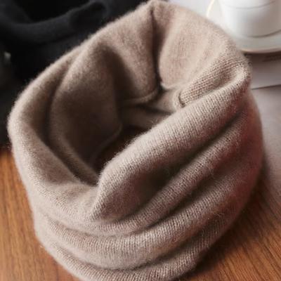 Blend Knitted Ring Scarf Elegant Neckerscarf Female Soft Warm False Collar Neck Warmer Hairband Winter