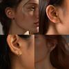 2024 Women's Electroplated Gold Earrings Set: 6-Piece European & American Style