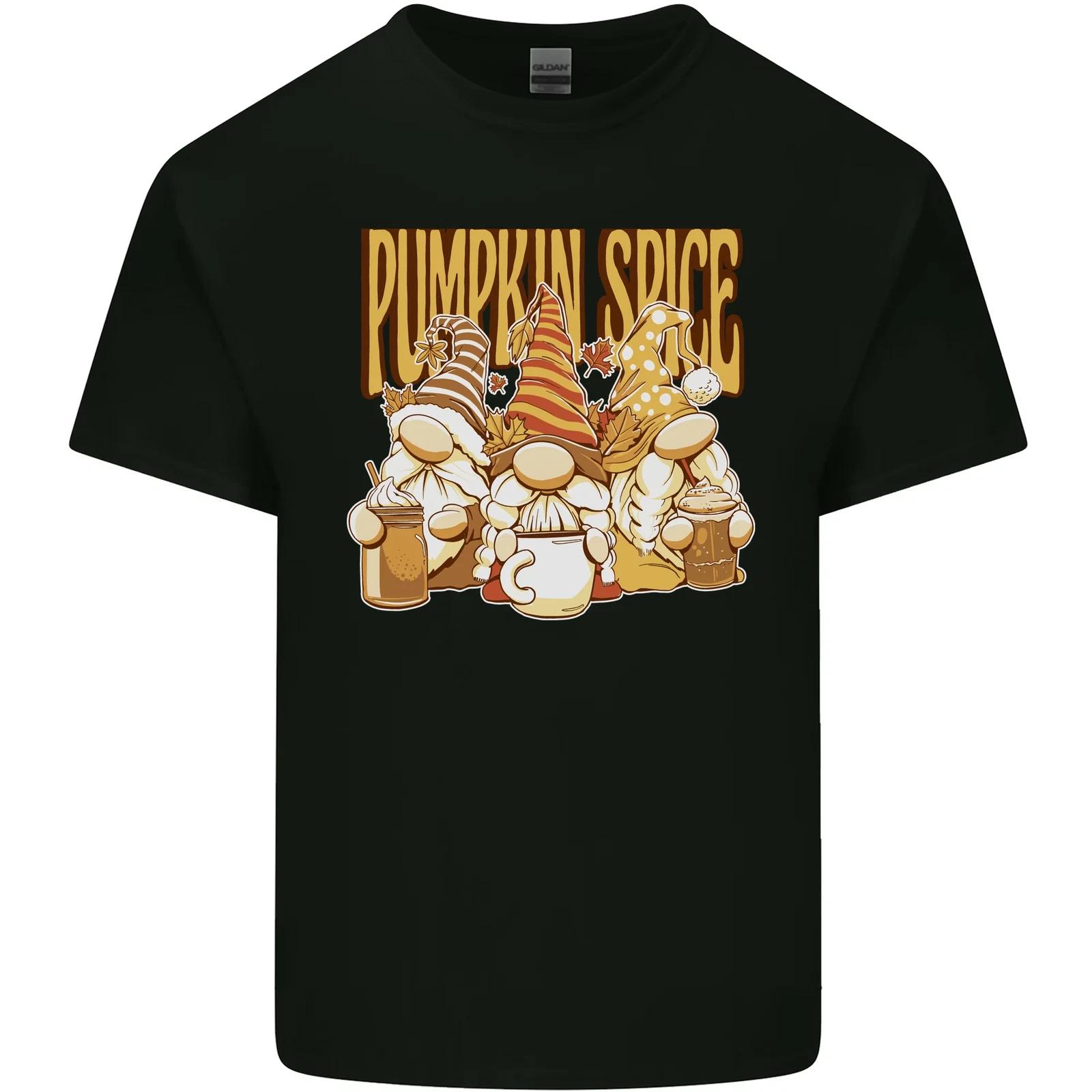 Pumpkin Spice Gnomes Halloween Kids T-Shirt Childrens XL