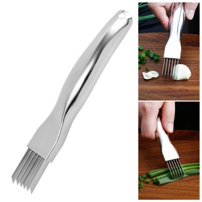 Kráječ a kostičkovač cibule s 6 čepelemi Nerezový kráječ zeleniny na julienne proužky Multifunkční