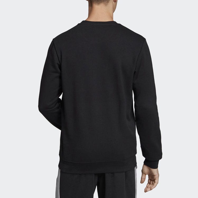 Adidas Sweatshirts Men's Black Crew Neck Moderate Regular EI5617