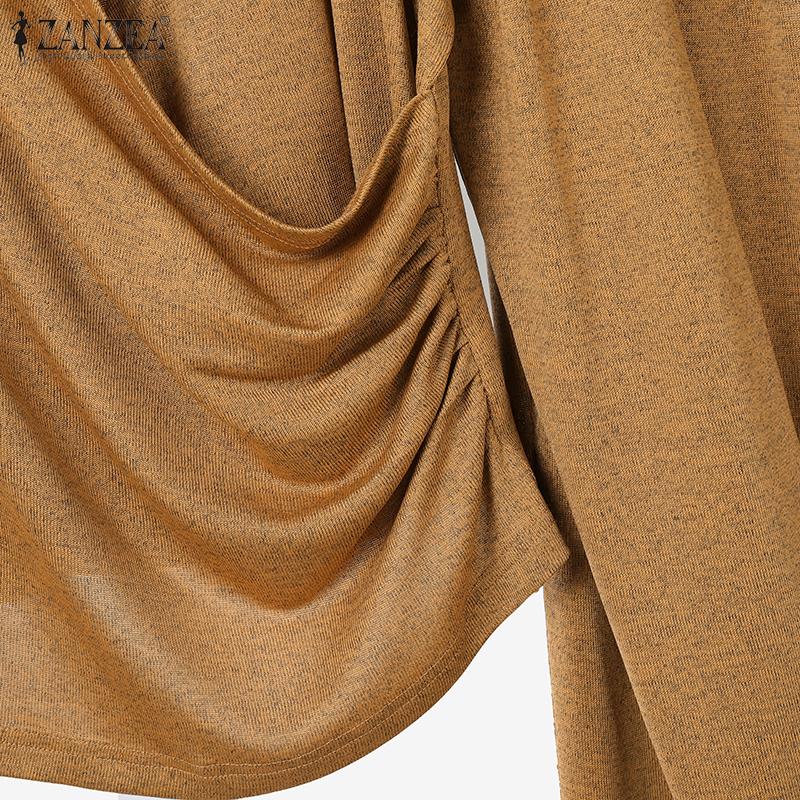 ZANZEA Women Long Sleeve Blouse and Pants Casual Autumn Two Piece Sets