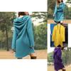 Cozy Womens Winter Long Sleeve Tunic Tops Pullover Hoodie Dress In Six Colors