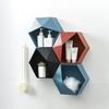 New Home Decoration Wall Rack Flower Pot Rack Wall Decoration Storage Rack Hexagonal Storage Box Decoration Creative Combination
