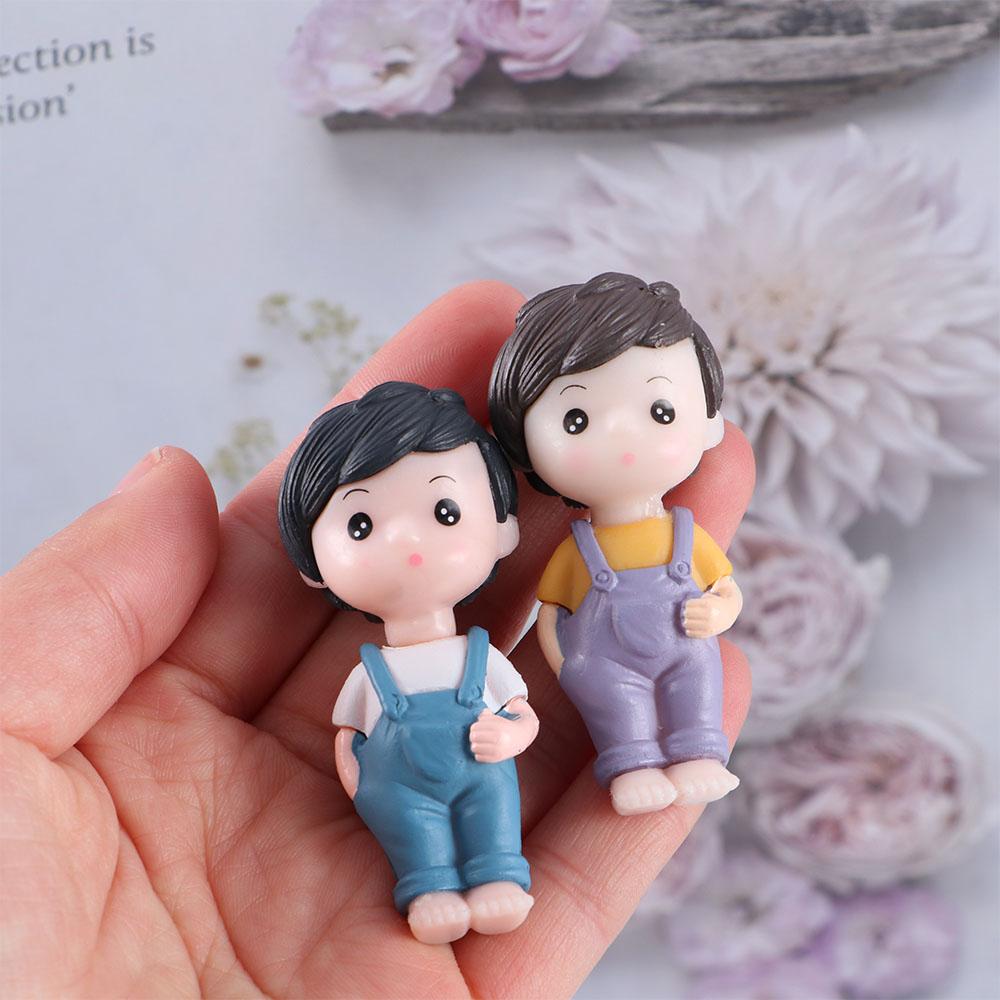 Fairy Garden Bonsai Cute Little Lovers Miniature Doll Craft Boy Girl Ornament Couples Figurine