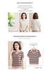 Stylish Striped Ice Silk Short Sleeve T-shirt for Middle-Aged Women