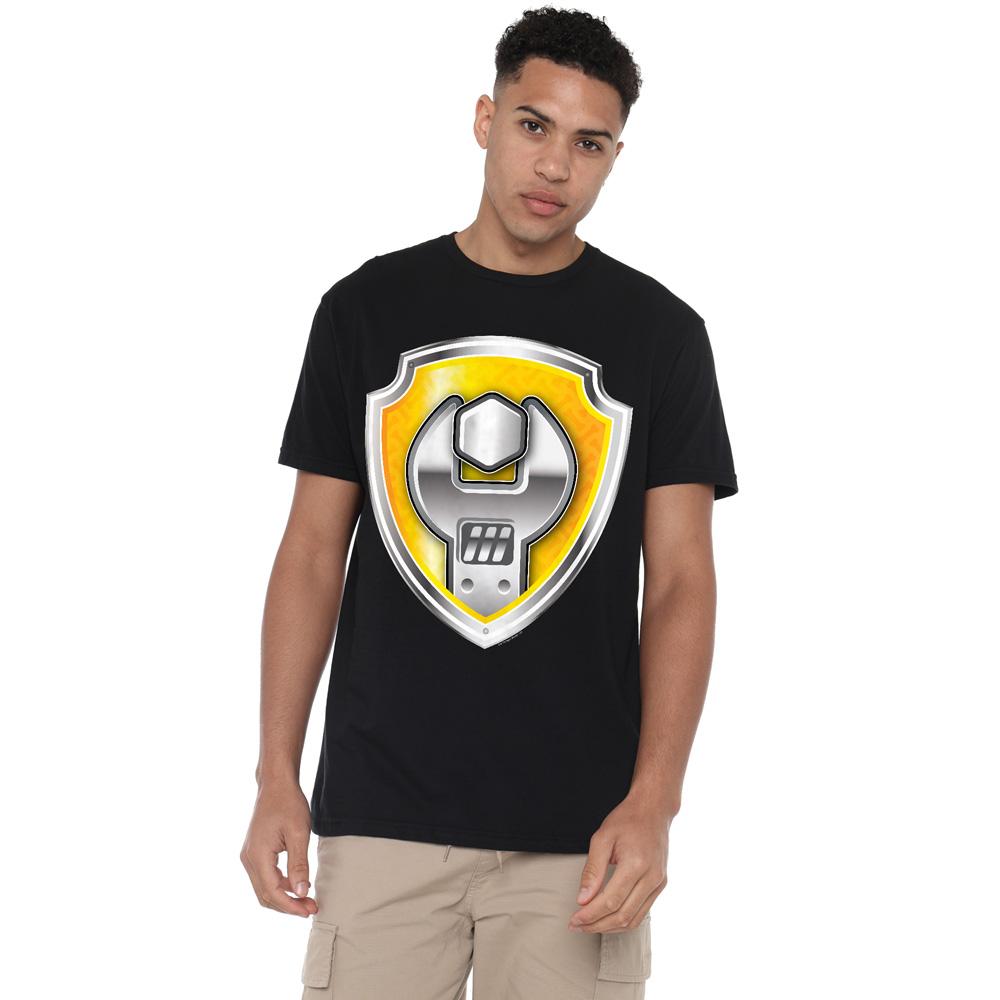 Paw Patrol Mens Rubble Badge T-Shirt