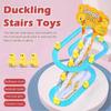 Duck Climbing Toy Electric Musical Stair Slide Track with Flashing LED Lights Educational STEM Toy for Kids