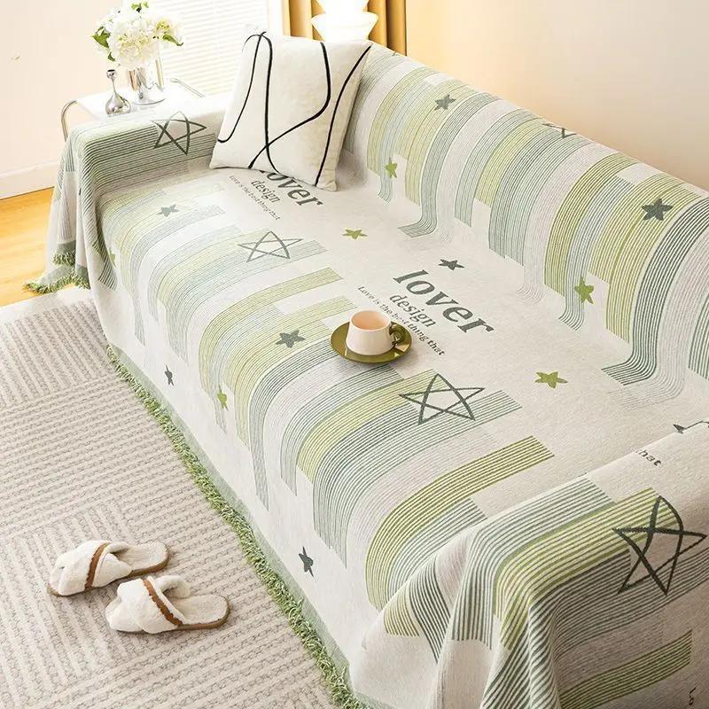 Double-Sided Chenille Sofa Cover All-Inclusive  Anti-claw living Room Sofa Cover All-Season Universal Non-slip Sofa Towel