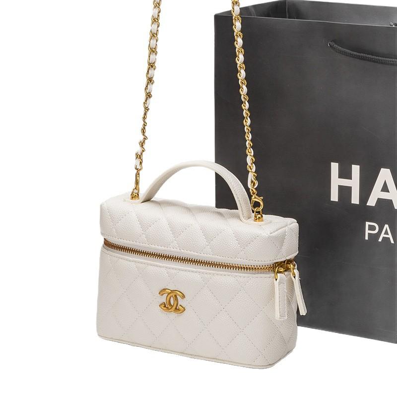 Xiaoxiangfeng Classic Grid Chain Box Bag Hand-held New Lunch Fashionable Shoulder Versatile Crossbody