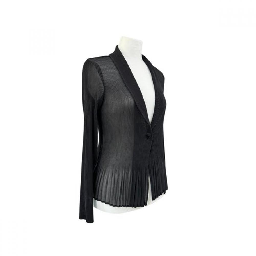 Spicio Women Vertical Pleated One Button Jacket 461 454