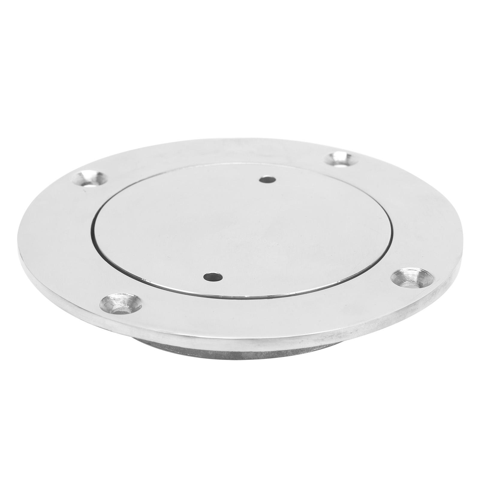 

3in Deck Cover Plate with Key 316 Stainless Steel Mirror Polished Marine Boat Hardware Accessory