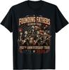 Funny Founding Fathers Reunion Tour Rockstar Graphic T-Shirt