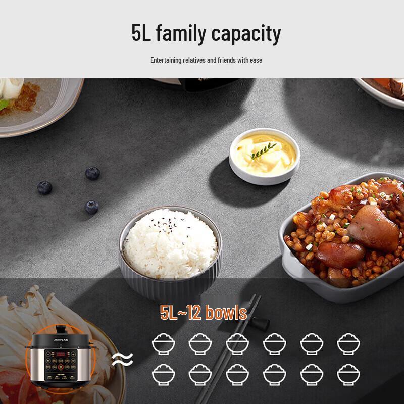 Joyoung 5L Electric Pressure Cooker CN Plug (adapter Included)