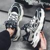 Spring Men's Breathable Mesh Shoes Versatile Thick-soled Sports Shoes Casual Dad Shoes