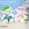 Plush Sheep Toy For Girls Gift Soft Polyester Plush With Sports Theme For Birthday Present