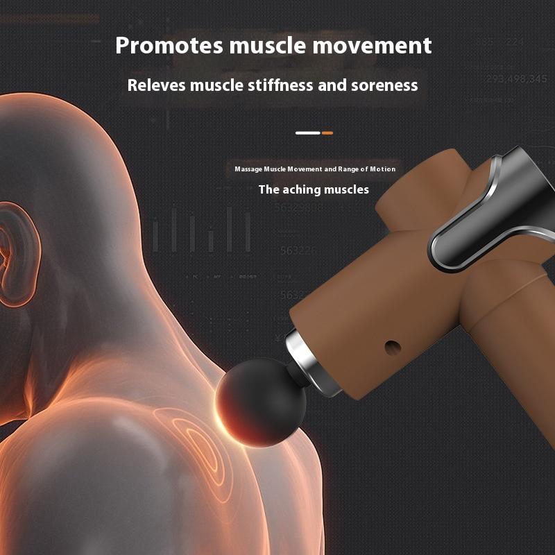 Electric Fitness Equipment Impulse Body Muscle Therapy Fascia Chiropractic Relax Function Massage Gun Wireless Vibration Stick