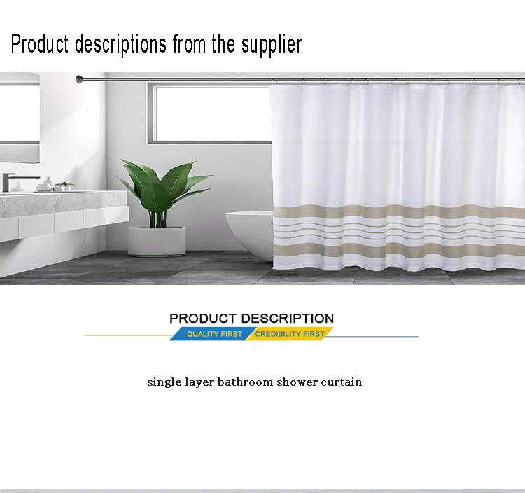 Peony Flower Green Leaf Bird Shower Curtain, Bathroom Decorative Shower Curtain, Waterproof Shower Curtain with Hooks