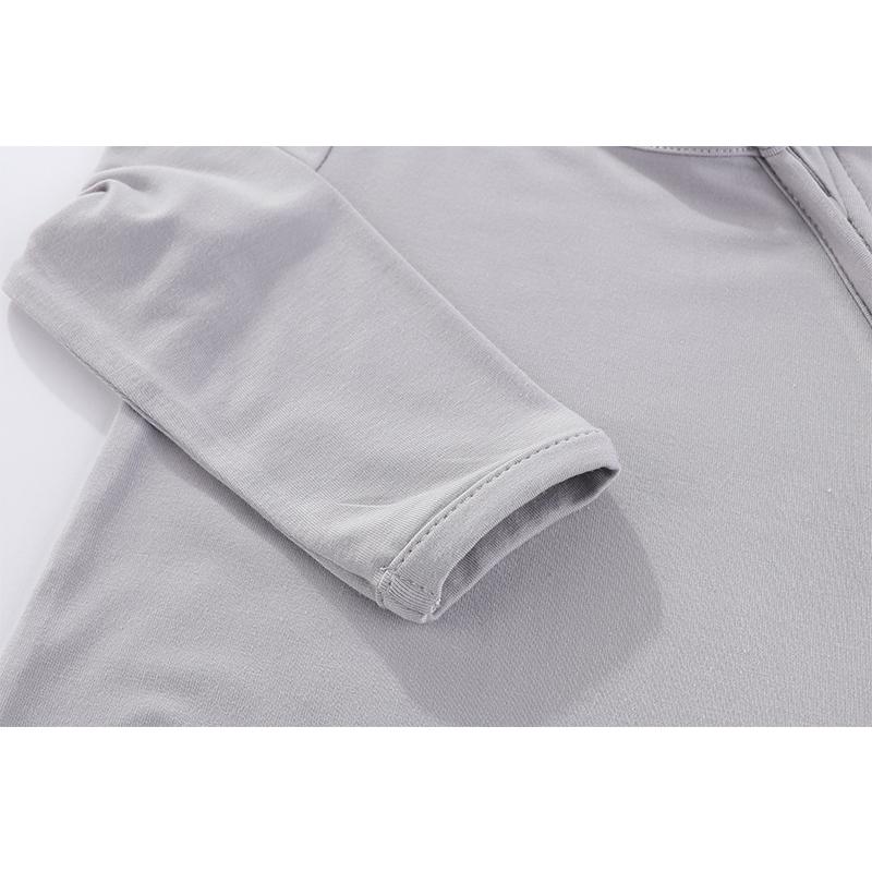 1 bucată Salopetă cu fermoar cu mânecă lungă la modă pentru bebeluși băieți fete, bumbac moale, haine pentru nou-născuți