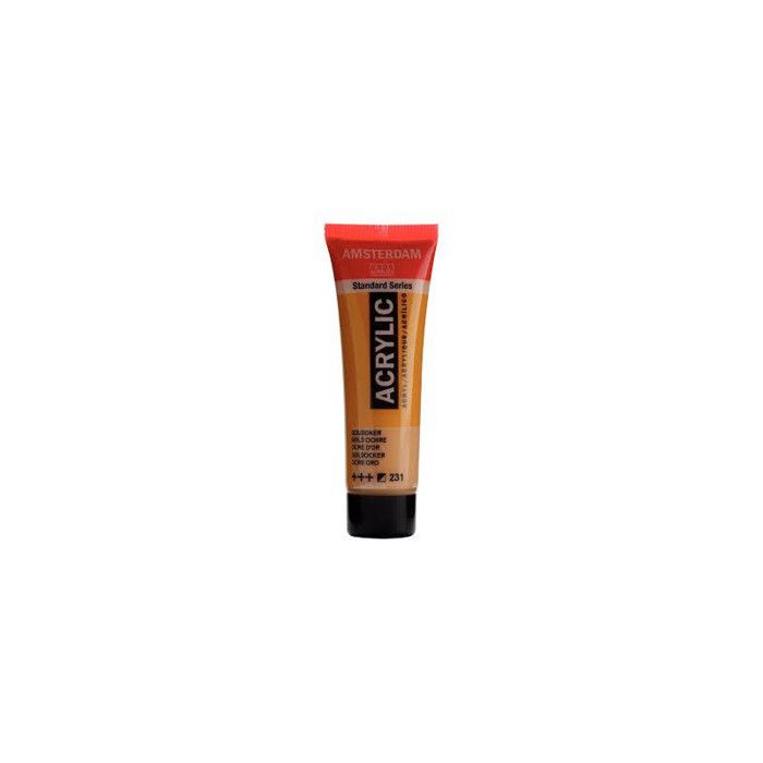 Peinture acrylique - Amsterdam - Acrilico Standard - 20 Ml - Ocra Oro - Multicolore