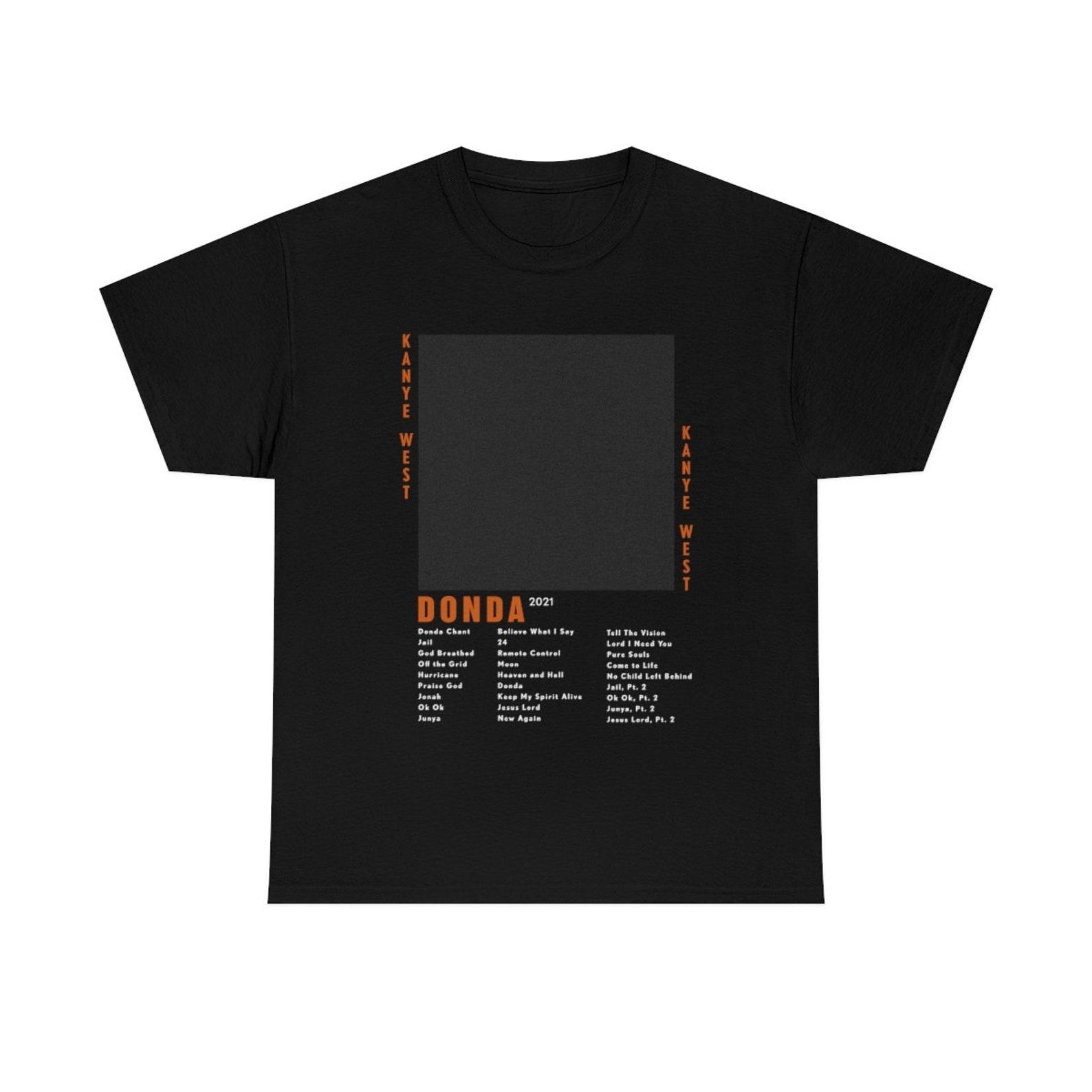 Kanye West Donda T-Shirt | Rap Tee | Short-Sleeve Unisex Black Vintage Style Donda Graphic T-Shirt S