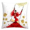 Fashion Illustration Pillowcase, Girl's Favorite Cushion Cover, Sofa Decoration Cushion Cover Home Decoration 50x50 40x40 60x60