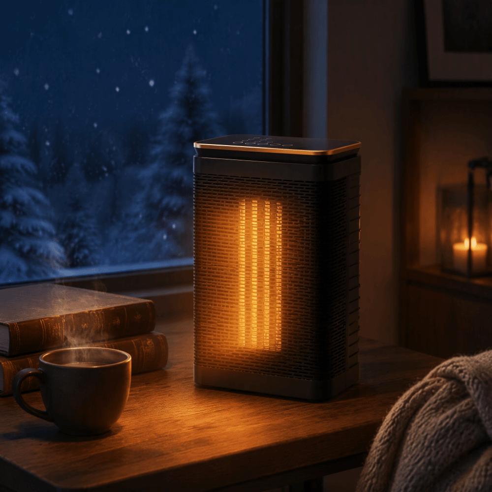 Fast Heating Electric Heater Oscillation Function PTC Heater Cold Days Space Heater Desktop Use