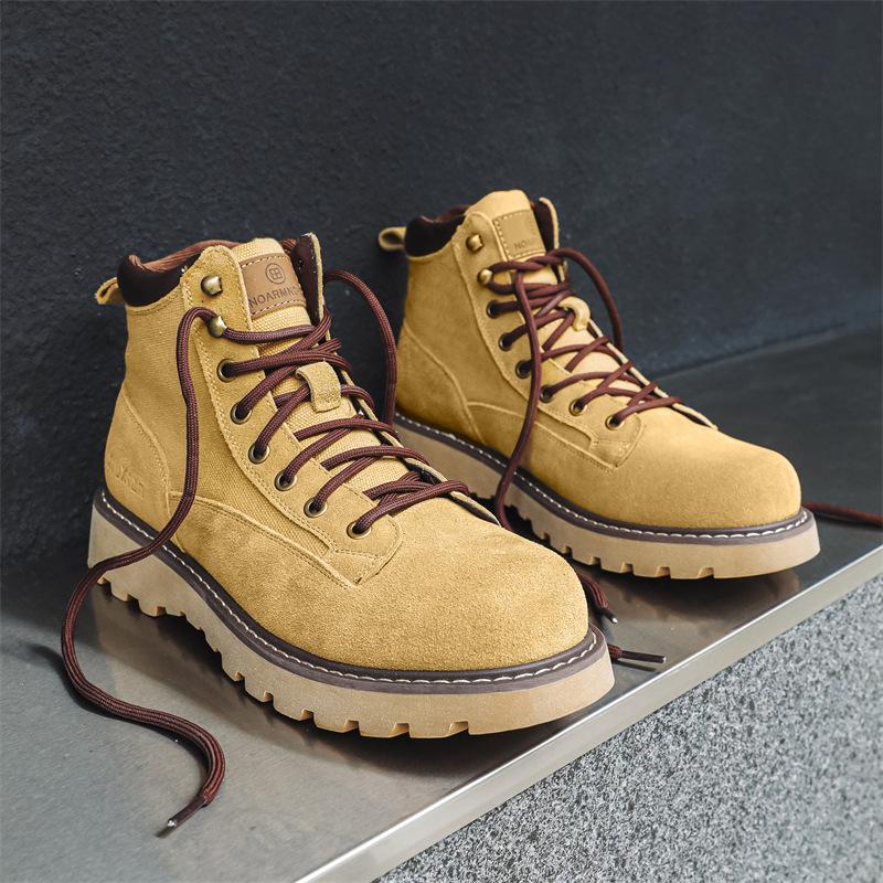 

Европейская станция 2024 осень и зима мода повседневные британский стиль ретро ботинки Martin на платформе универсальные локомотивные ботинки 8236-J 38 жёлтый