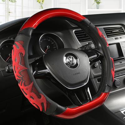 Car Steering Wheel Cover Carbon Fiber Leather For Nissan Qashqai J11 Nissan X-trail T32 Golf 7 Tiguan  Kia Optima