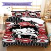 Betty Boop Pattern Bedding Set Quilt Cover Pillowcase Home Decor Gift (1 * Duvet Cover + 2 * Pillowcase, Without Core)