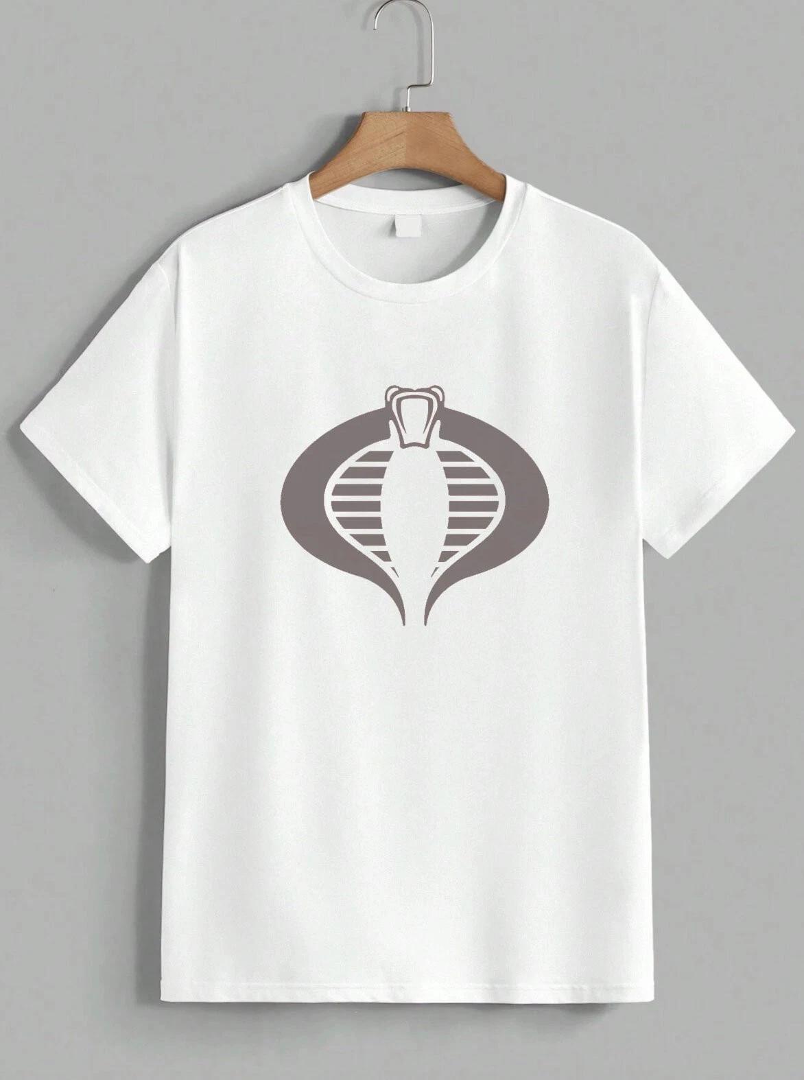 GI Joe Cobra Commander Logo Graphic Tee Crimson Cartoon Fan T-Shirt Unisex S
