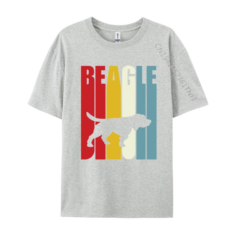 Beagle Crossing Tshirt Unisex Tops Clothes Cotton Fitted Tee Shirts Male Tshirt Guys Tshirt Fast Shipping