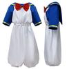 Halloween Donald Duck Pantalon à Bretelles Filles Canard Manches Courtes Costume de Marin Bleu Marine Performance