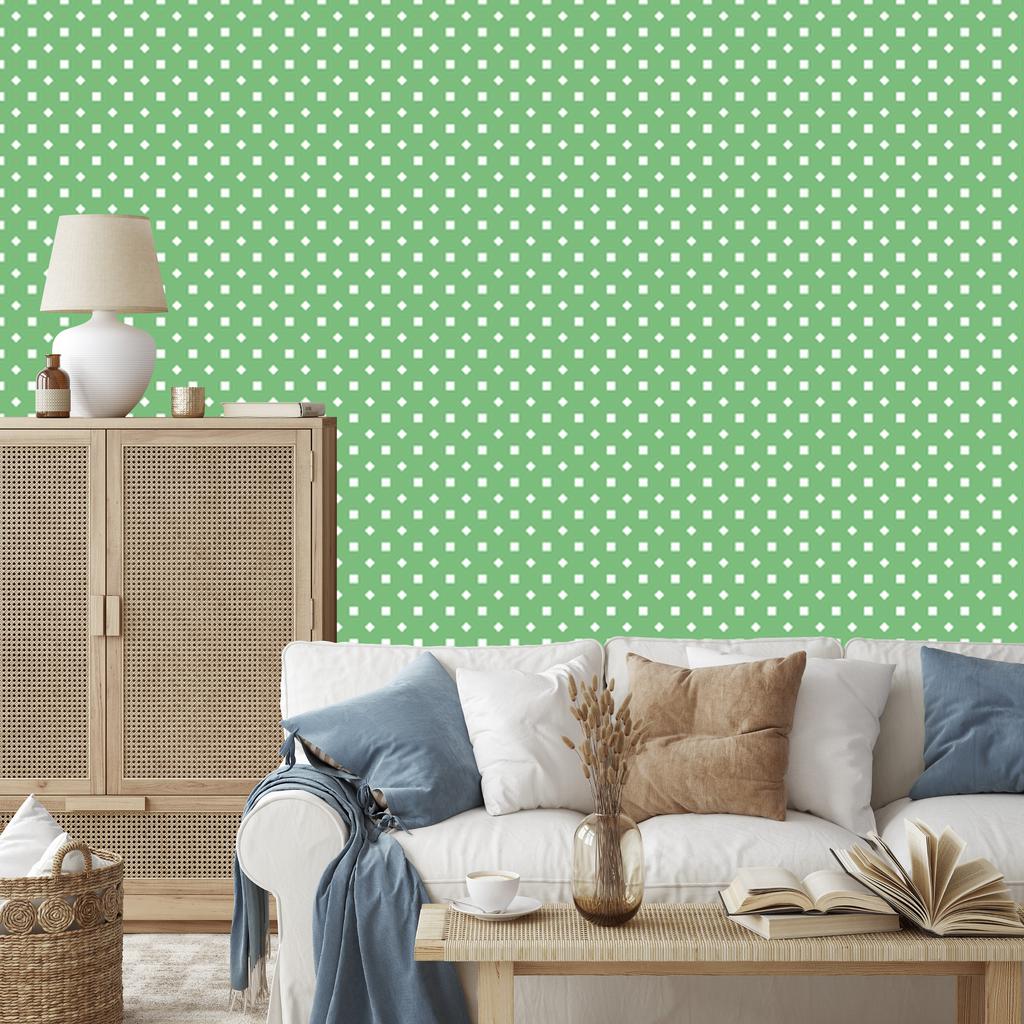 Green Dots Wallpaper, a Clear Detail for the Living Room and Bedroom 50x1000