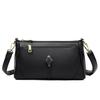 Soft Leather Fashionable Middle-aged Mom Bag, Large-capacity Single-shoulder Grandma Bag, Crossbody Small Square Bag Casually