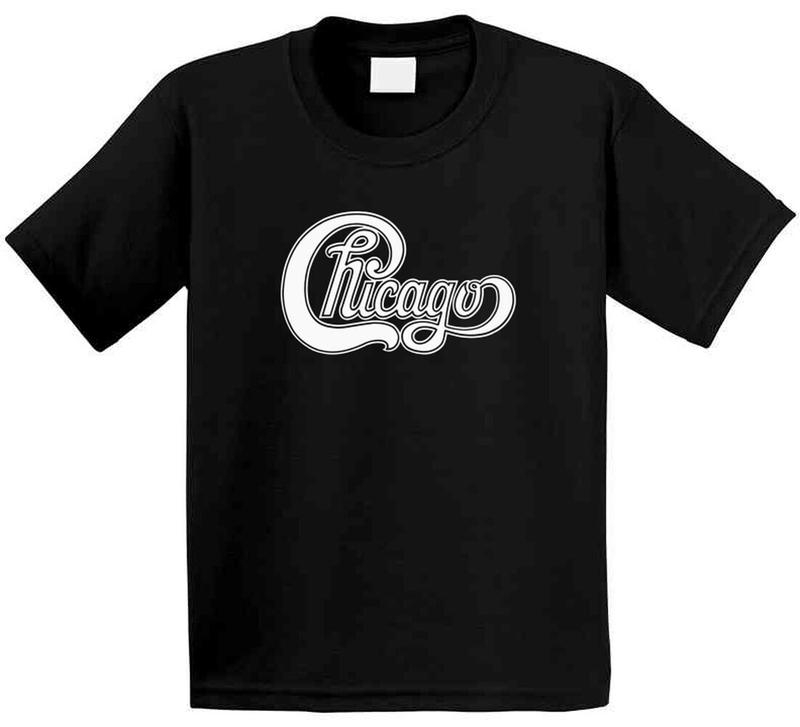 Chicago Band Logo Rock Music Celebrity Tribute Worn Look Unisex T-Shirt S