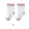 3 Pair/set Kids Socks Elastic Cuffs Breathable Mesh Design for Daily Use 0-5 Years Old Comfortable Summer Footwear