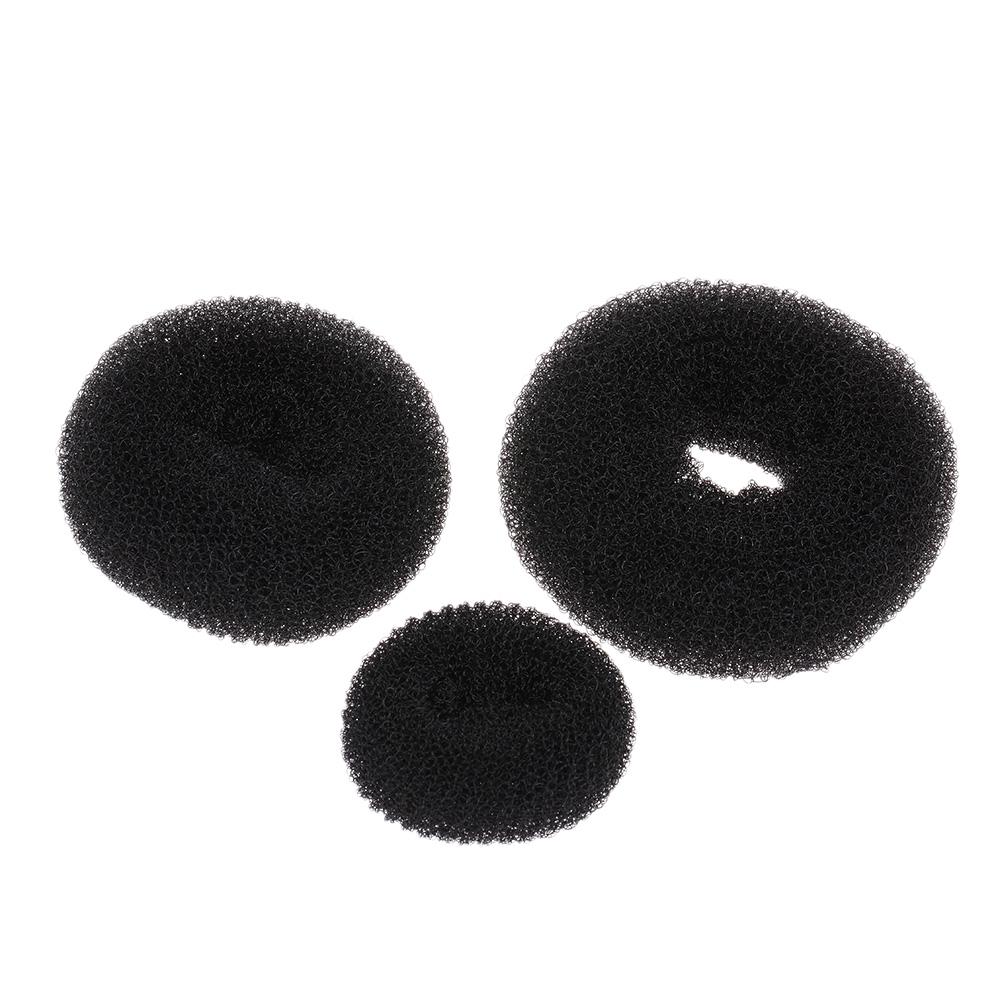 3PCs New Fashion Women Lady Magic Shaper Donut Bun Maker Hair Ring Accessories Styling Tool S M L