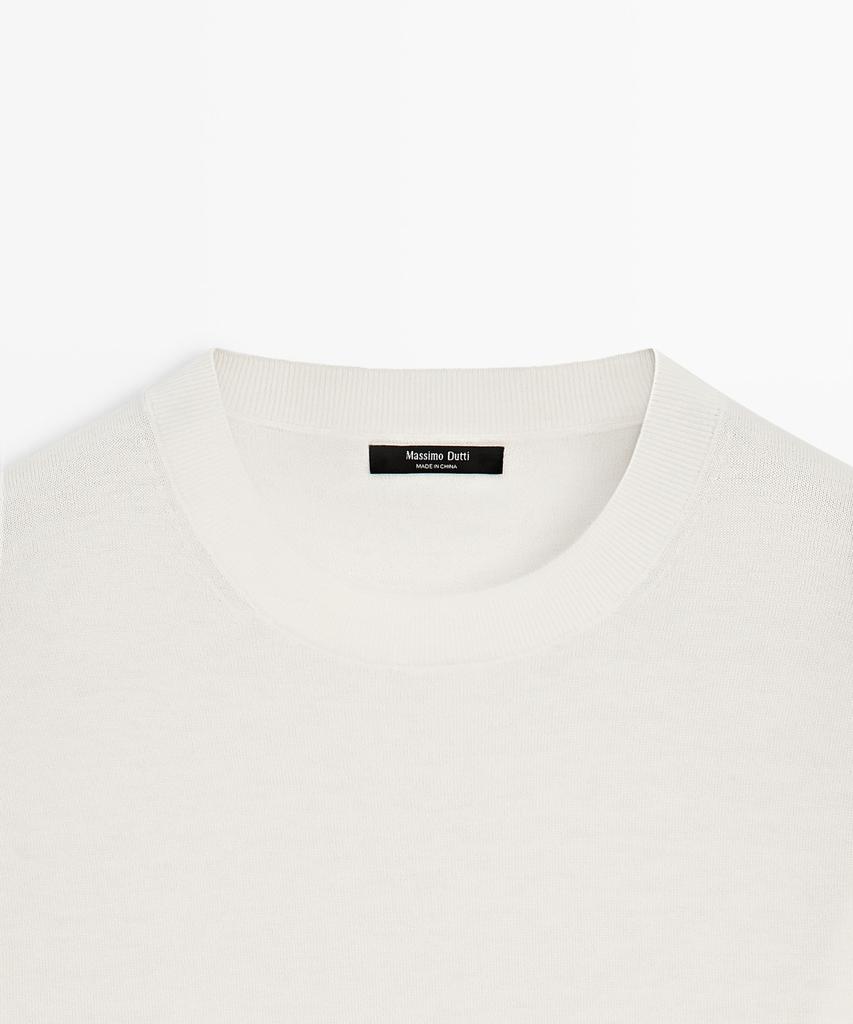 Masimodutti Wool Blend Fine Knit Sweater