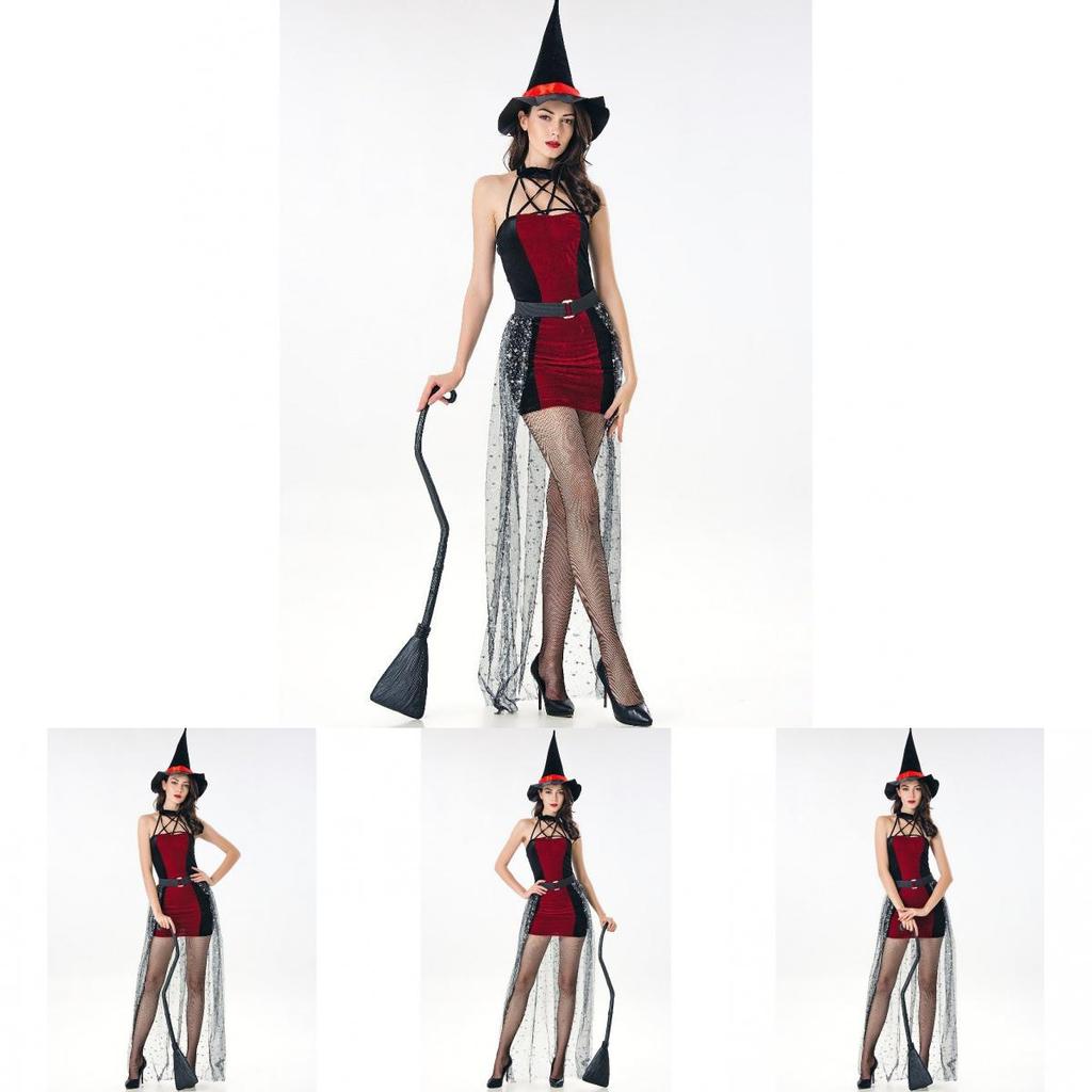 Alluring Witch Queen Costume For Women Featuring Comfortable Polyester Blend Fabric