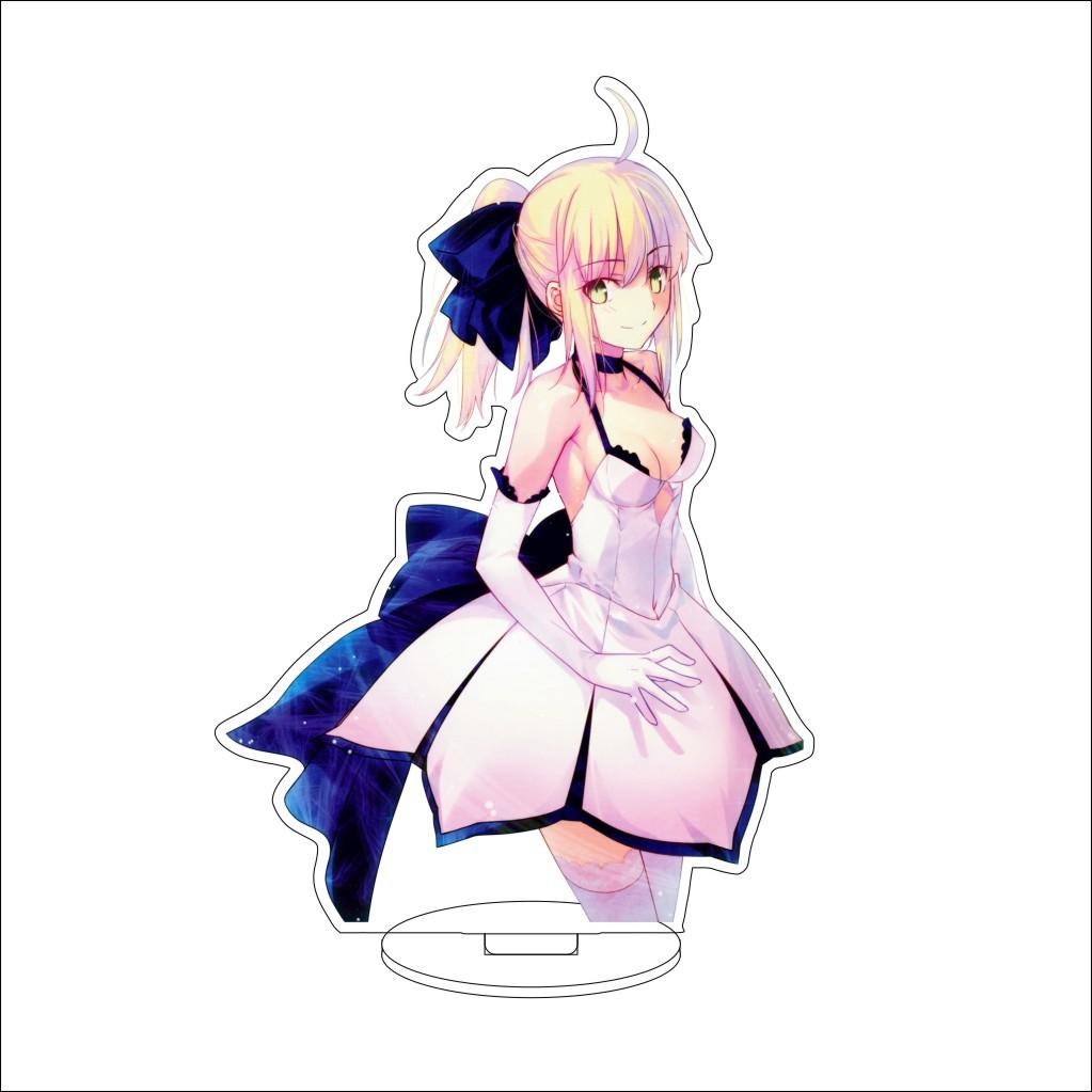 16CM Anime Fate stay night Cosplay Acrylic Stand Ornaments Sakura Matou/Illyasviel von Einzbern Figure Stand Halloween Gifts