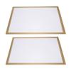 2Sets Magnetic Photo Frames Premium Plastic Home Display Frames for Paintings Photos Certificates Adhesive Self-Adhesive
