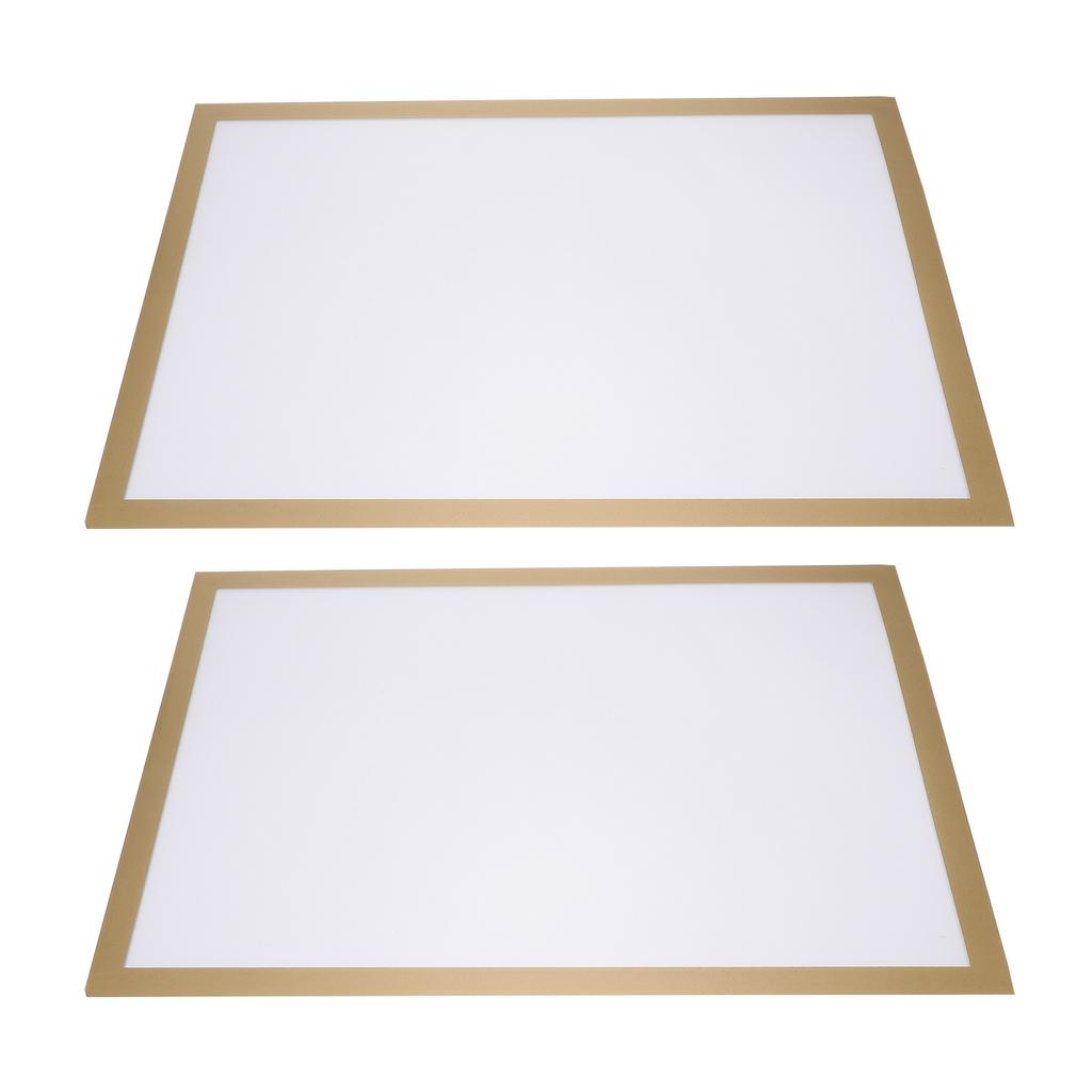 2Sets Magnetic Photo Frames Premium Plastic Home Display Frames for Paintings Photos Certificates Adhesive Self-Adhesive