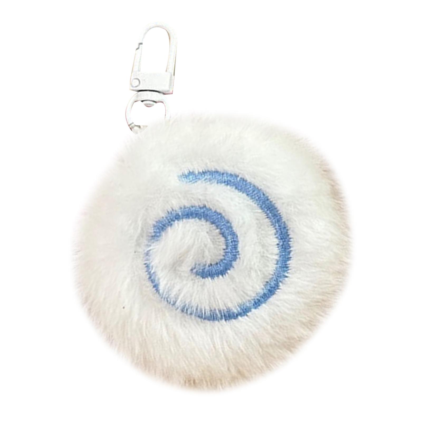 

Creative Fish Shaped Plush Toy Charm Keychain Charm Pendant for Backpacks Handbags and Keys Decoration Daily Causal Use синий