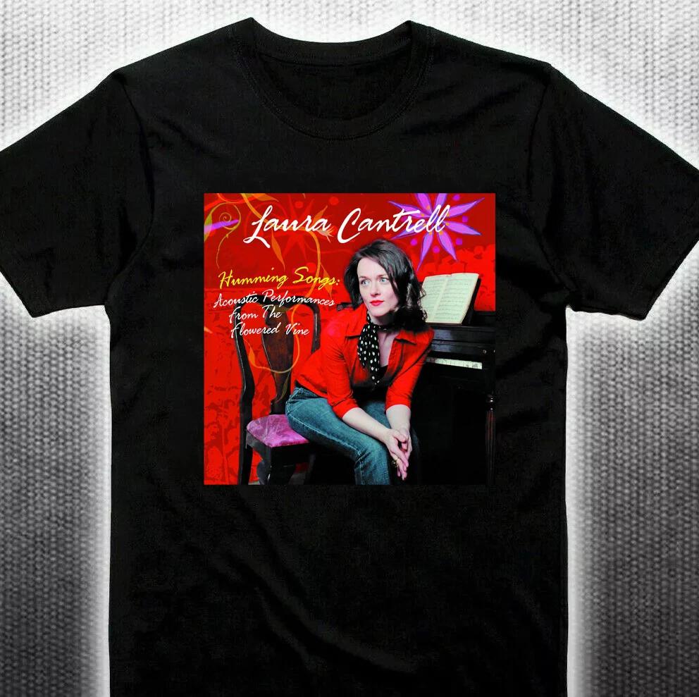Laura Cantrell Humming Songs Black Cotton Shirt Full Size S5xl Cl337 S